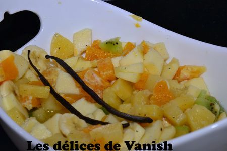 salade de fruit vanillée - plein de vitamines -cap ambre vanille