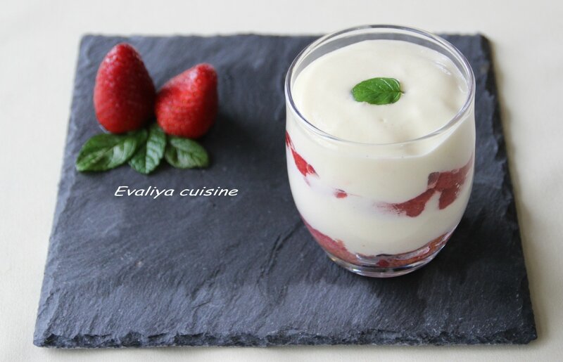 Tiramisu fraises au vin