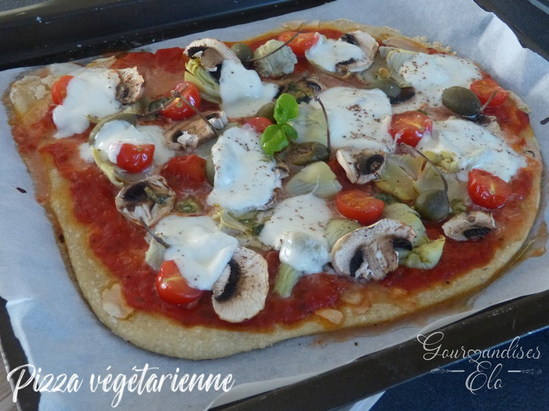 Pizza végétarienne coeur artichaud champi tomates câpres (6)