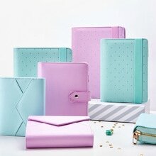 New-Dokibook-Notebook-Mint-A5-A6-Spiral-Time-Planner-Cute-Creative-Zipper-Book-Diary-Agenda-Organizer