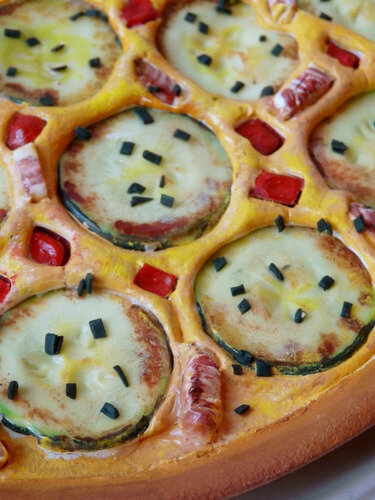 Tarte salée aux courgettes
