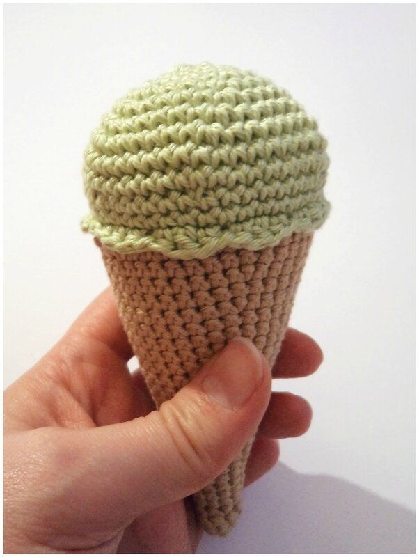 Cornet de glace au crochet Cam&Drey bricolent