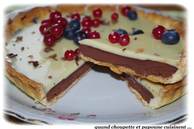 tarte aux deux chocolats-8883