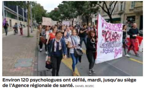 2021 09 29 SO Bordeaux Les psycholoques dénoncent la paramédicalisation du métier2