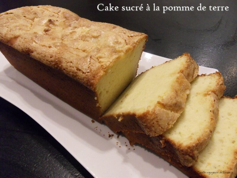 cake sucré à la pomme de terre