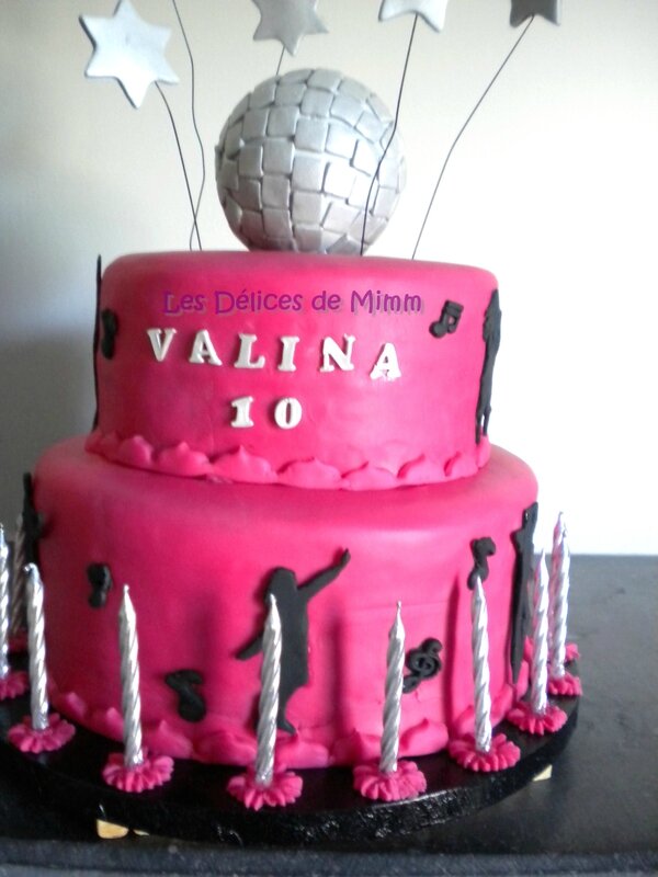 Gâteau disco pour les 10 ans de Valina 8