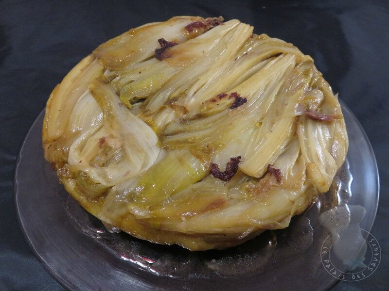 Tatin aux endives et confit de canard