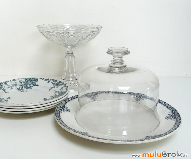 CLOCHE-COMPOTIER-Vaisselle-ancienne-muluBrok-Vintage