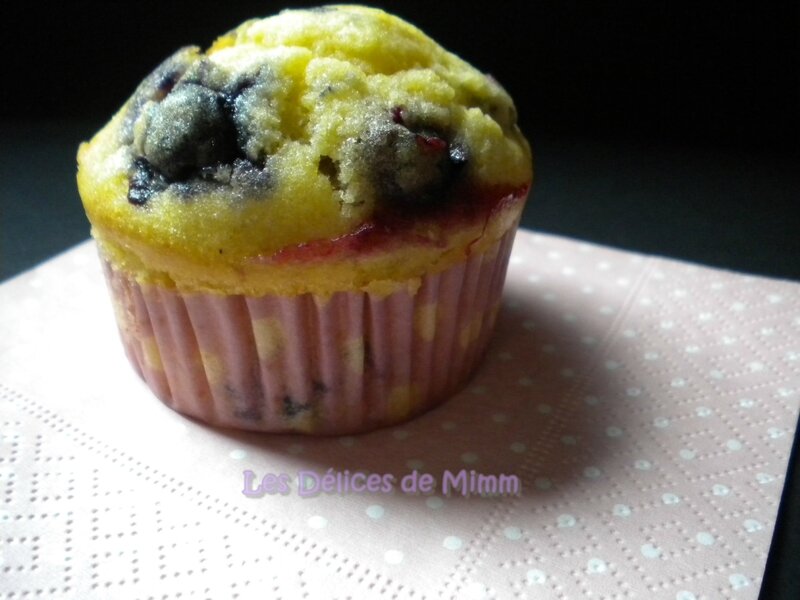 Muffins aux myrtilles 3