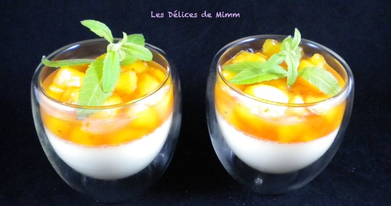 Panna cotta aux pêches et à la verveine 3