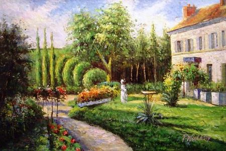 Pissarro----Garden-Of-Les-Mathurins-At-Pontoise---0