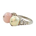 <b>Edwardian</b> Conch pearl and Oriental Pearl Ring