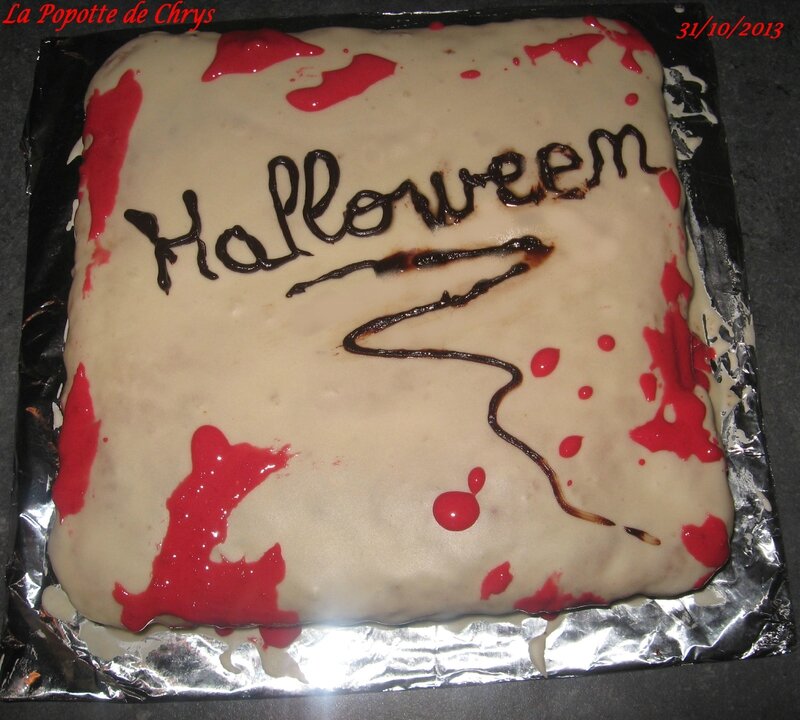 Gateau aux yaourts Halloween