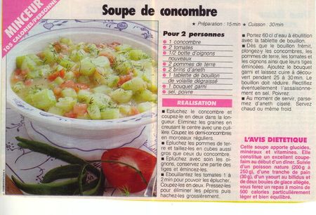 SOUPE CONCOMBRE-