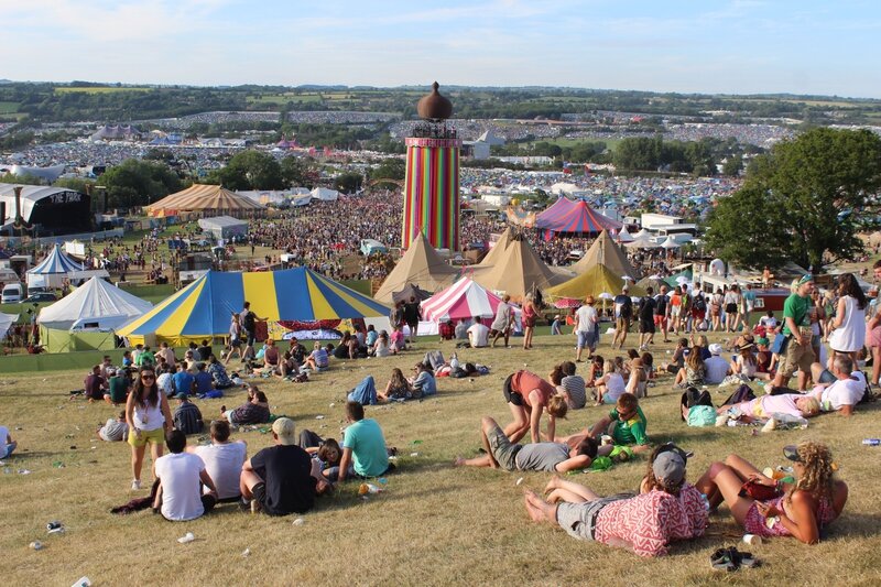 Glastonbury festival 2015 site
