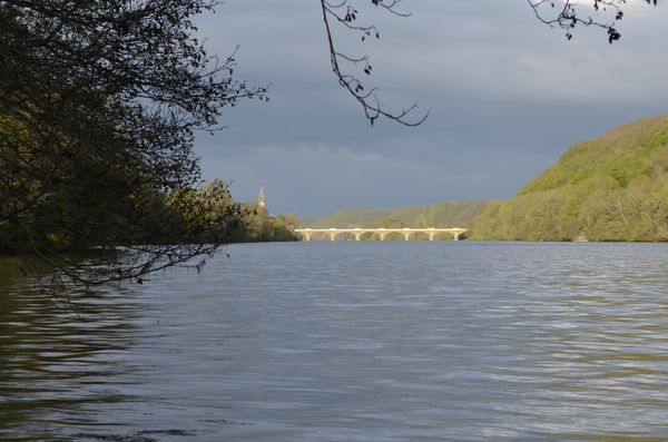 Vue sur le pont de Lalinde