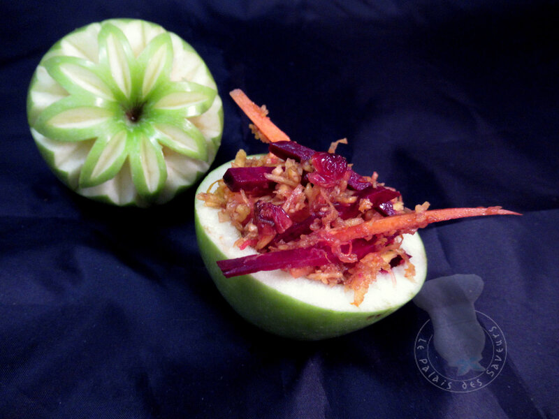 Salade courge, betterave et cranberries