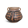 A small painted pottery jar, Neolithic period, Majiayao culture, Banshan phase, <b>c</b>. <b>1500</b> <b>B</b>.<b>C</b>.