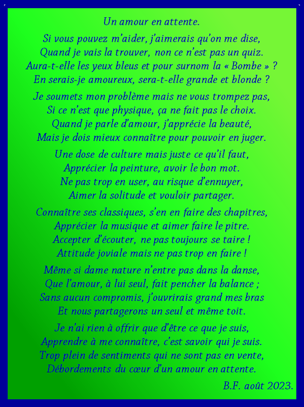 Un amour en attente m40