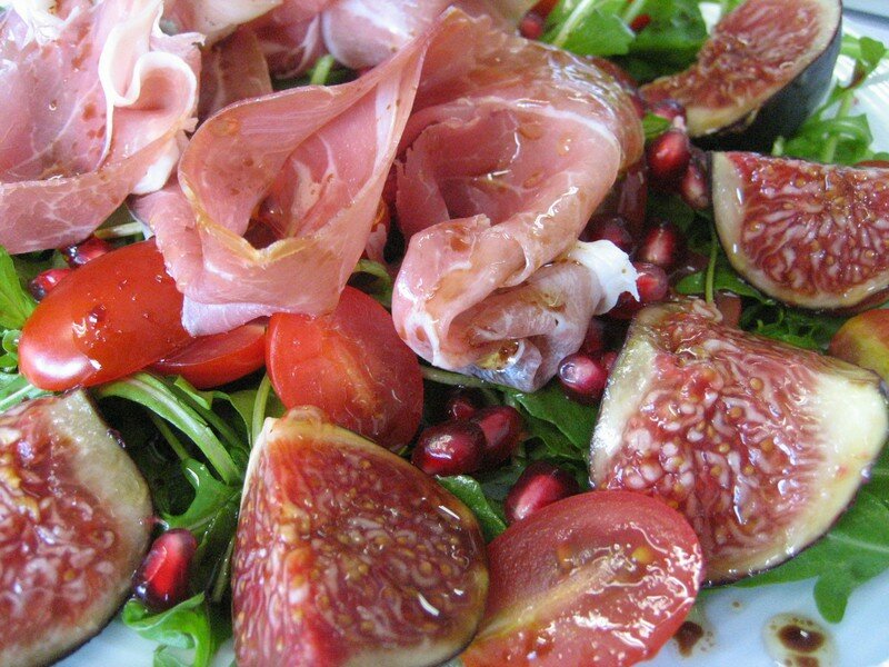 Salade estivale avec figues