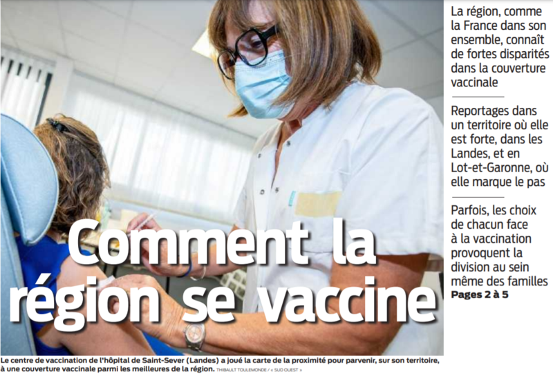 2021 08 29 SO Comment la région se vaccine