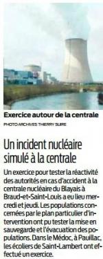 2016 11 26 SO un incident nucléaire simulé à la centrale