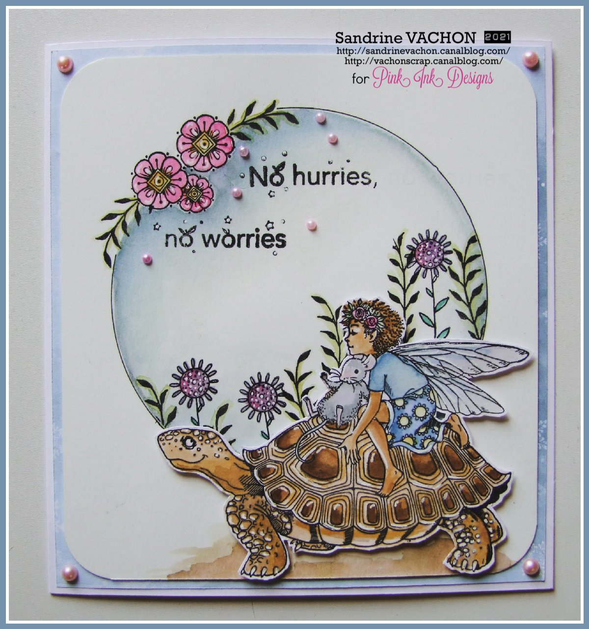 Sandrine VACHON carte tortue Pink Ink Designs (1)