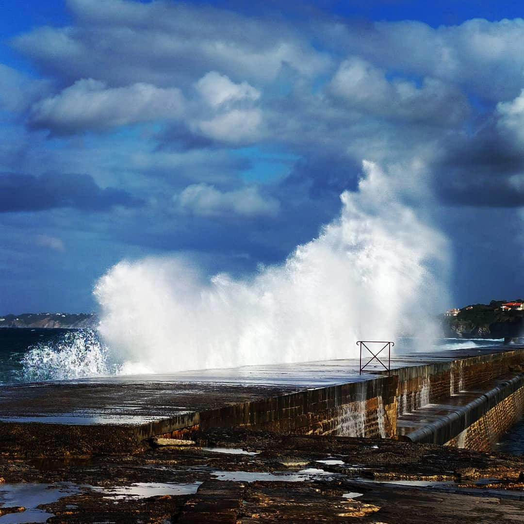 Socoa, le fort, les vagues, insta