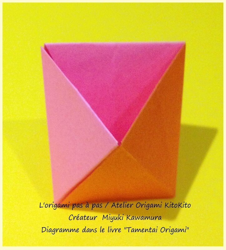 Atelier Origami KitoKito_Prisme triangulaire Inversé Polyèdre