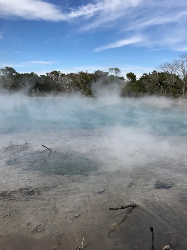 Rotorua lac bleu et gris