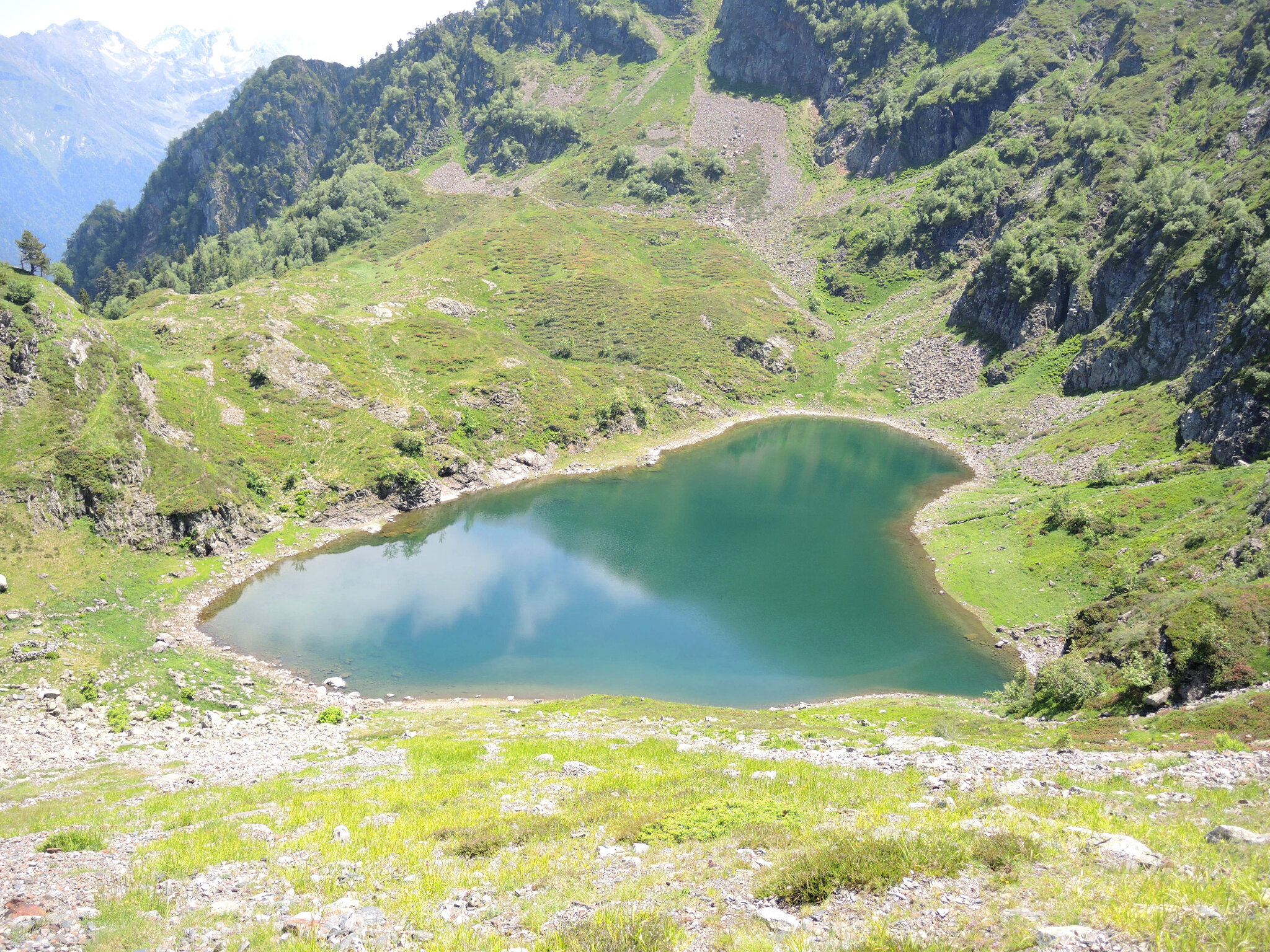 Lac d'Er, panorama depuis le nord