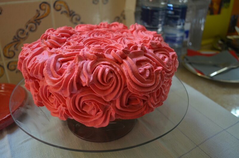 Rose cake 