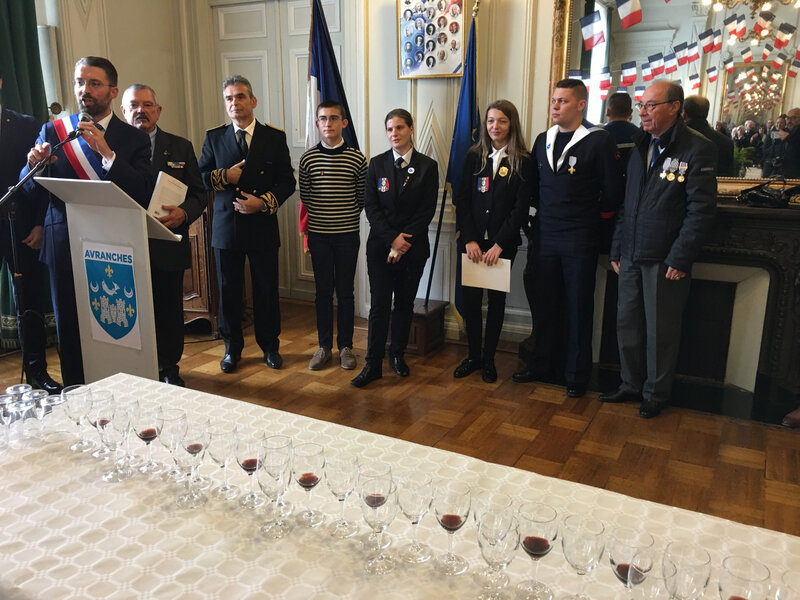 commémoration_Centenaire_Armistice_Avranches_2018_David Nicolas_Gilles Traimont_Hôtel de ville_récipiendaires