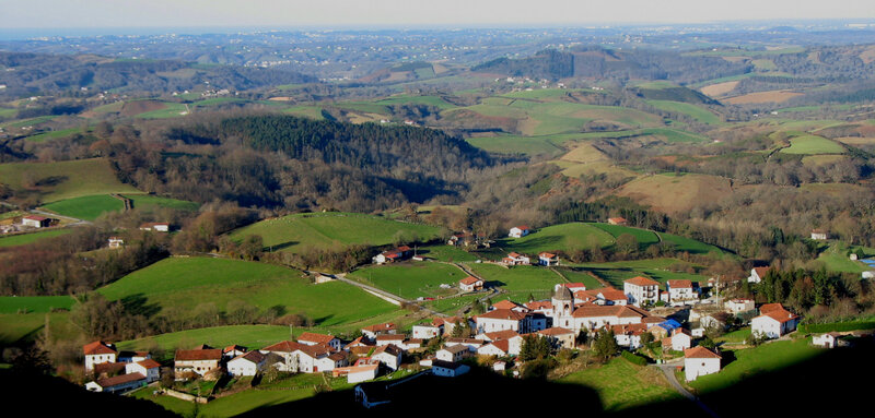 Zugarramurdi, vue d 'en haut (Espagne)