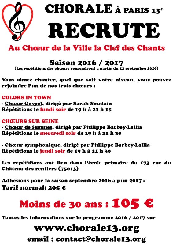 affiche recrutement