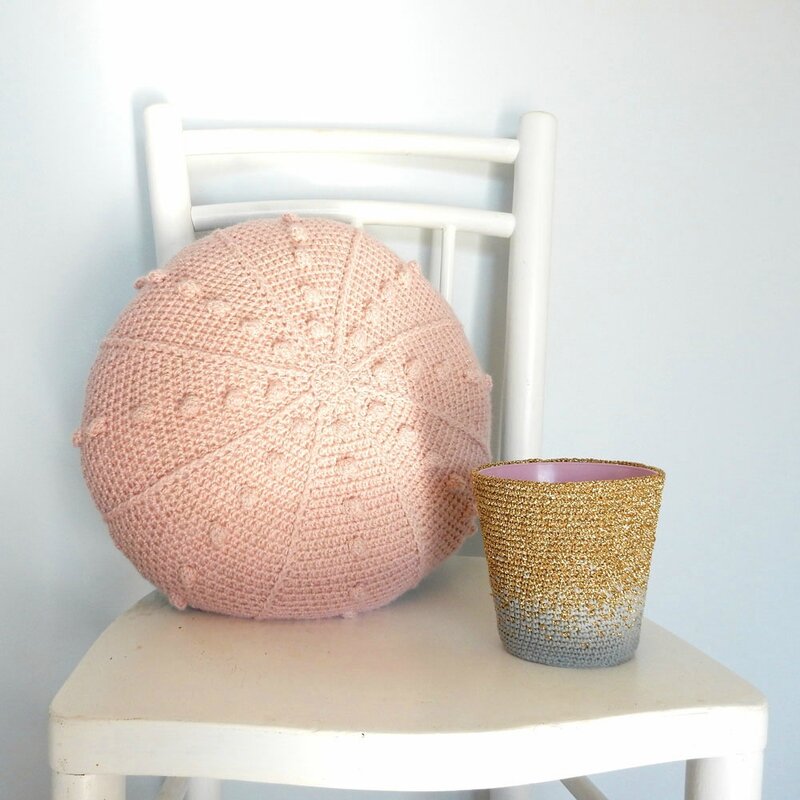 coussin oursin - Crochet déco - Anisbee