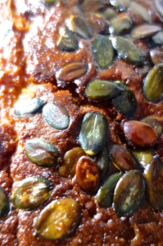 cake au potiron et aux graines de courge