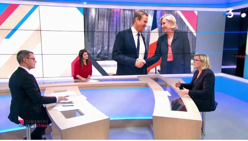 M LE PEN NICOLAS DUPONT AIGNAN MEDIA DIXIT WORLD
