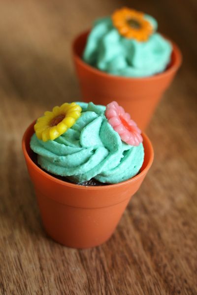 cupcakes fleur flowerpot cupcakes blog chez requia cuisine et confidences