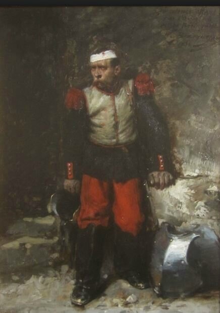 Beauquesne, cuirassier blessé