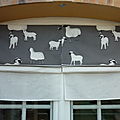 <b>Store</b> <b>bateau</b> en coton gris et ses moutons 