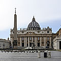 Borgo - Au pied du Vatican (9/16). Le Vatican - L’<b>obélisque</b> Vaticano et les fontaines.