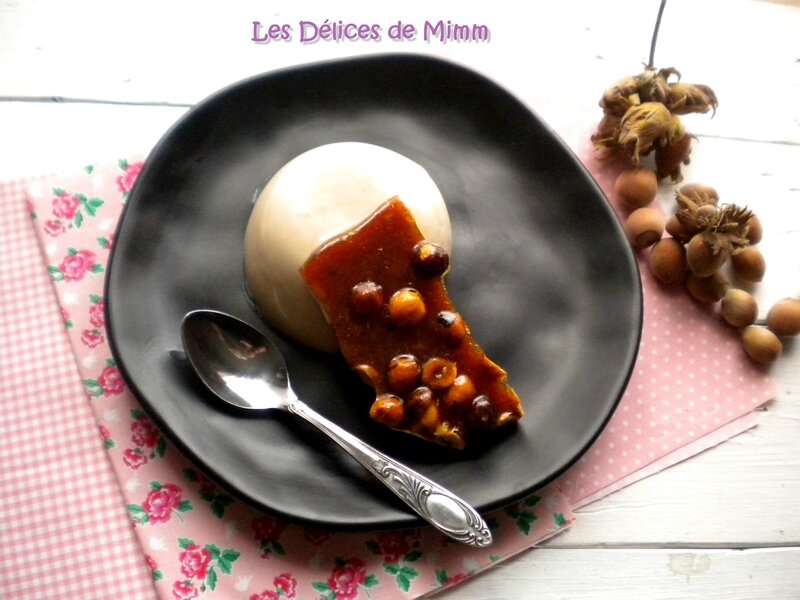 Panna cotta au café et croquant noisette-cannelle 2