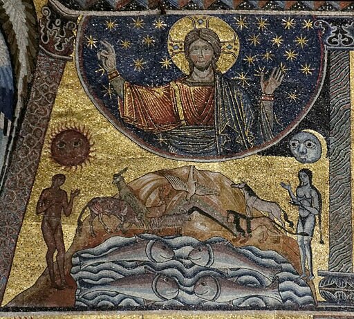 Ciel et terre, Baptistère St-Giovanni, mosaïques