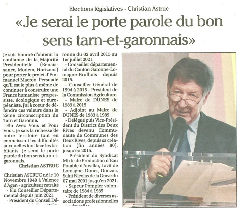 astruc candidat
