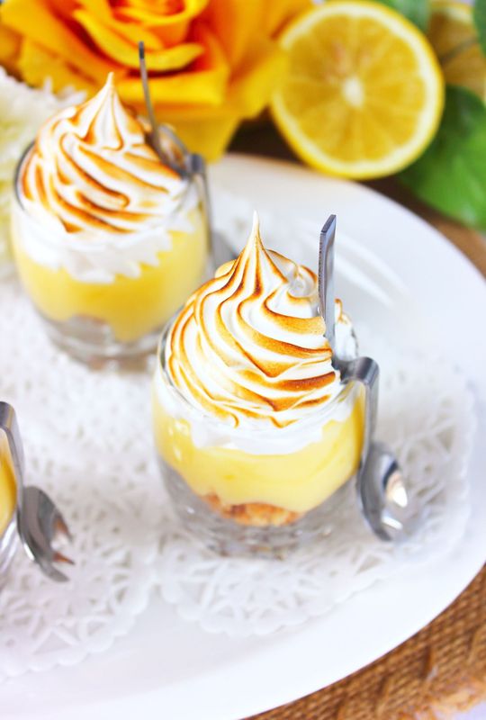 Tarte au citron meringuée version verrine1