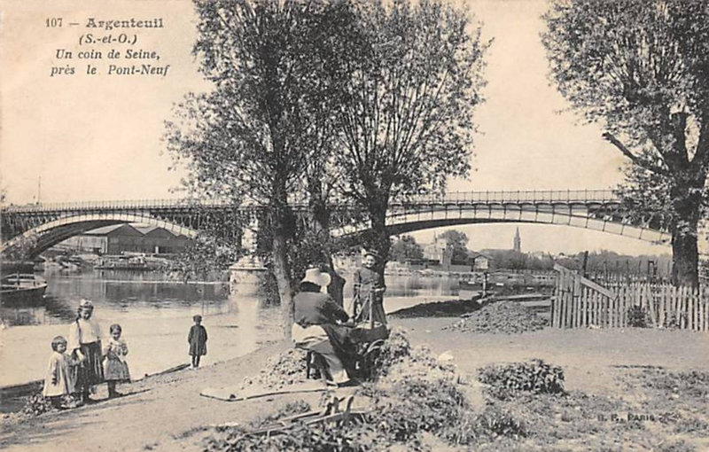 CPA Argenteuil Pont neuf
