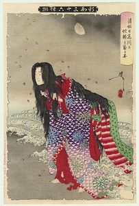 Original Yoshitoshi (1839 - 1892) Japanese Woodblock Print