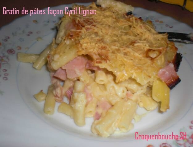 Gratin de pâtes façon Cyril Lygnac 1