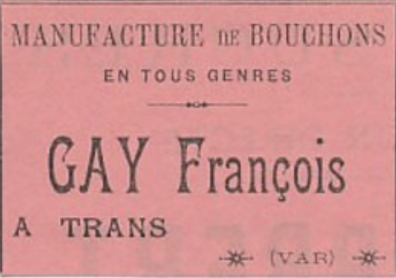 Manufacture de bouchons-Gay François